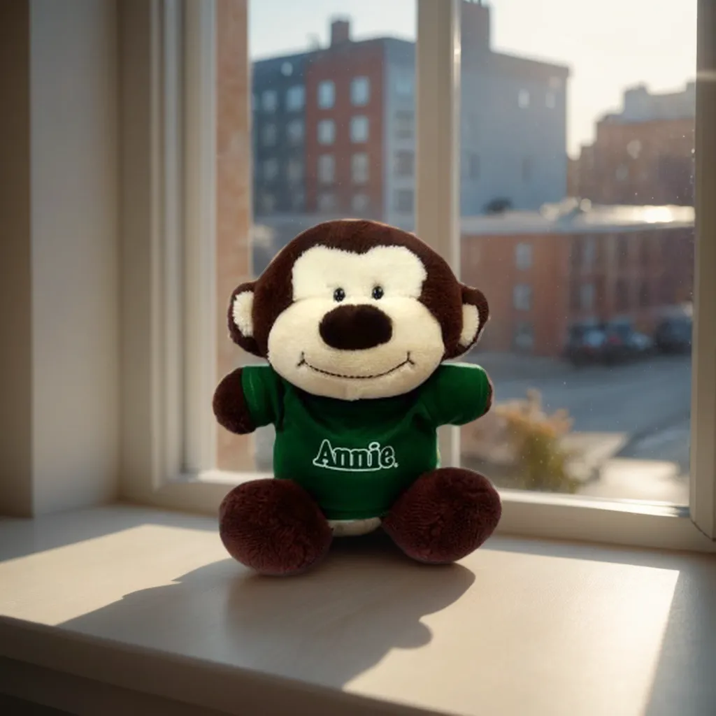 10" Smiling Faces Sitting Monkey 1