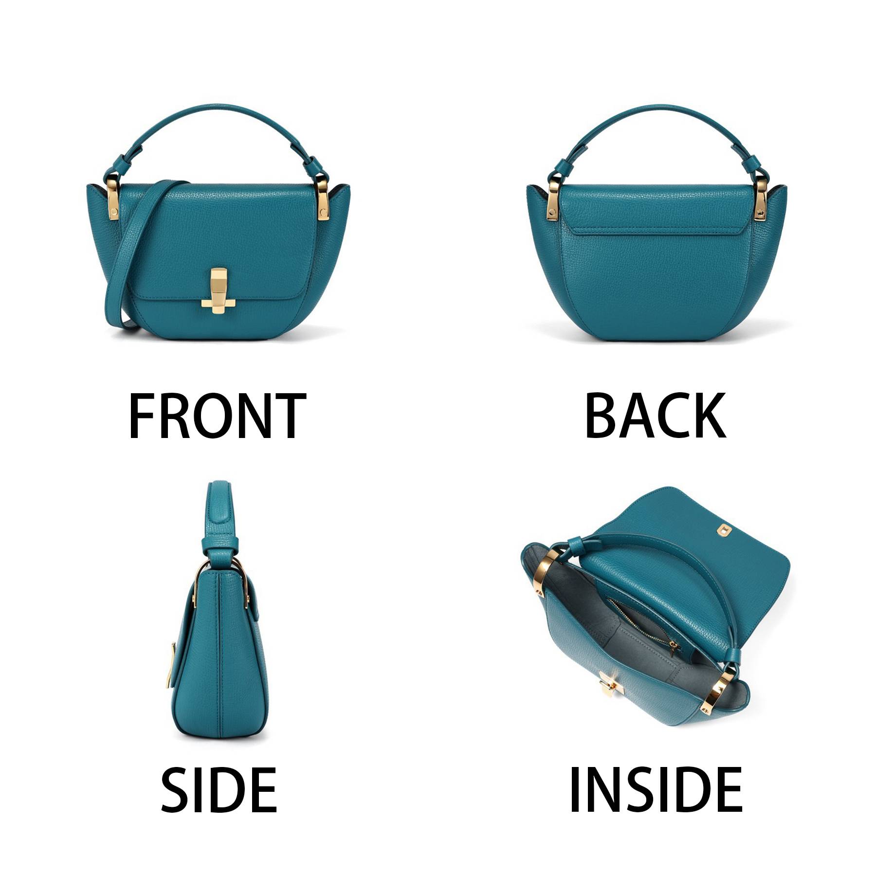 PU Simple solid cross-body bag 3