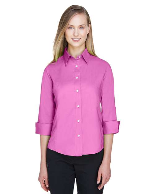 Women's Perfect Fit™ Three-Quarter Sleeve Stretch Poplin Dress Shirt - DP625W 15