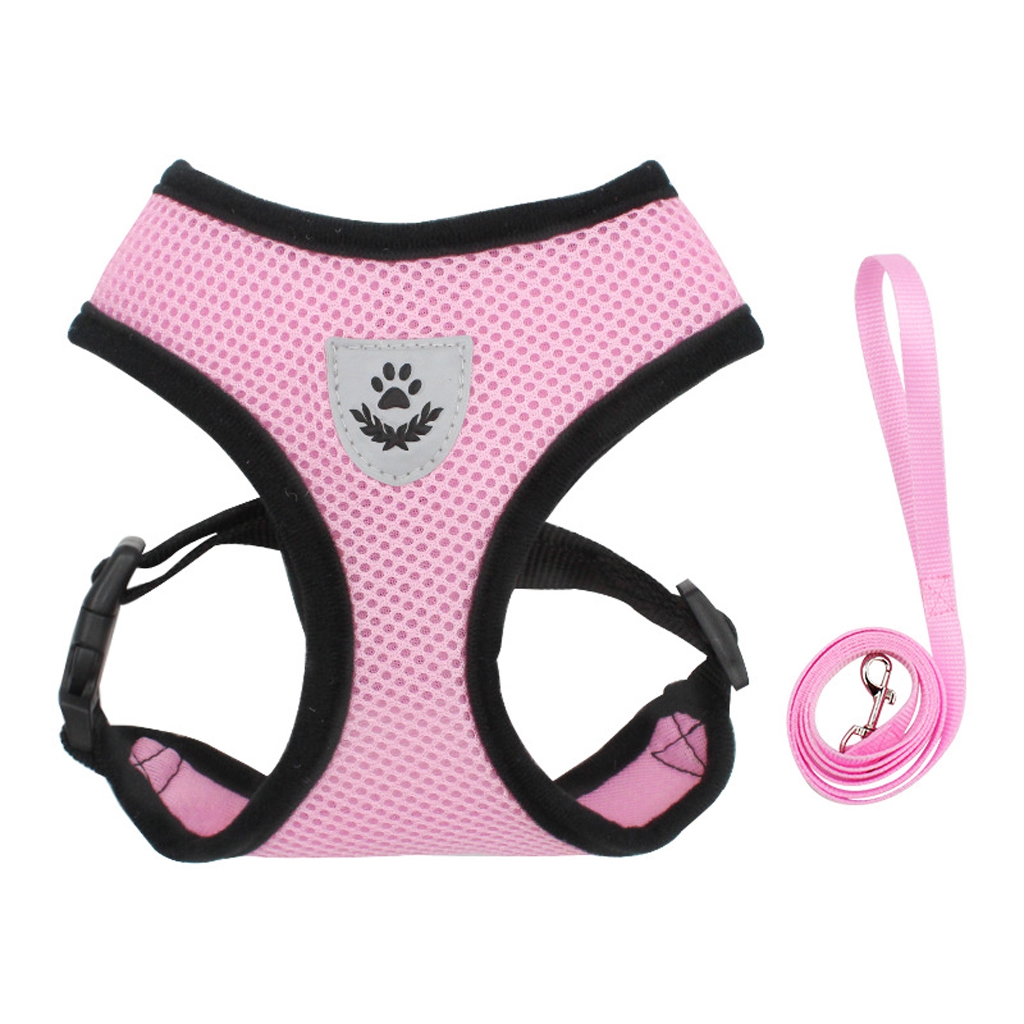 No Choke Reflective Pet Vest Harnesses With Leash 4