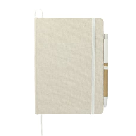 5" x 7" Organic Cotton Bound Notebook w/Pen 4