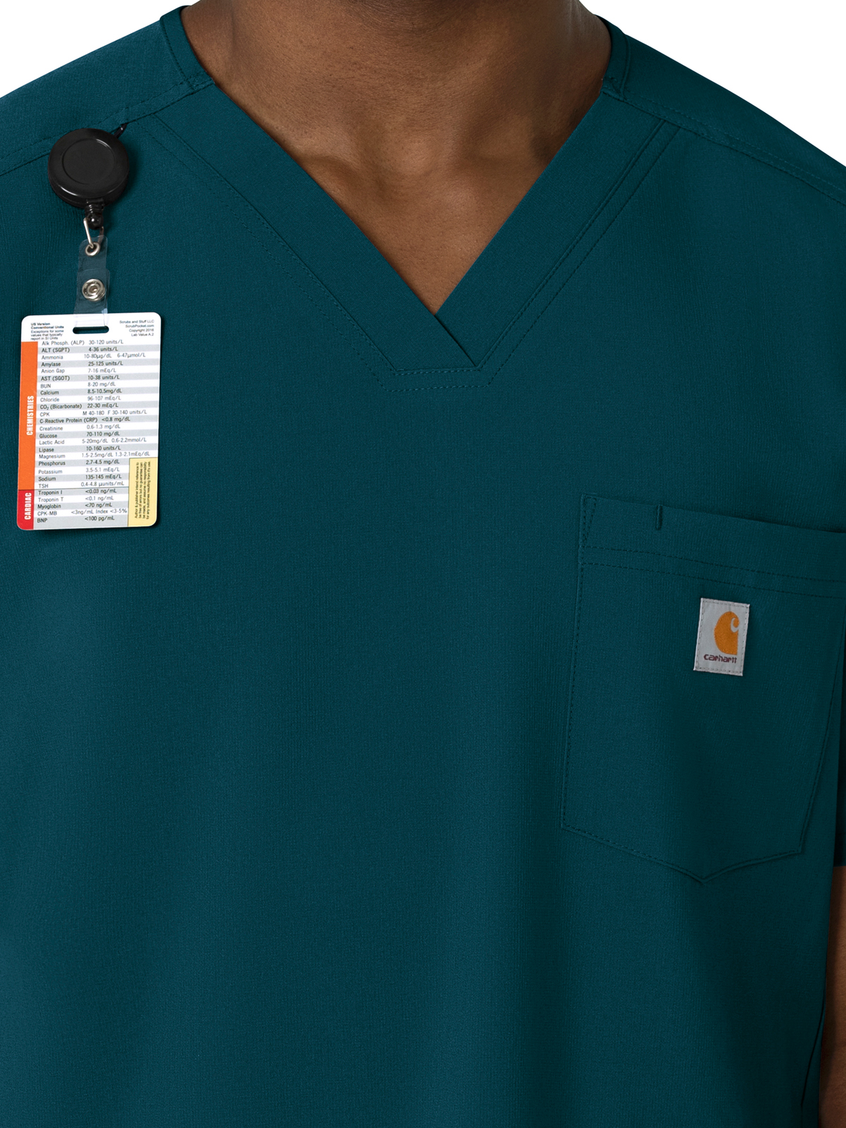 Carhartt Scrubs - Force Cross-Flex - Men's Three-Pocket V-Neck Top 28
