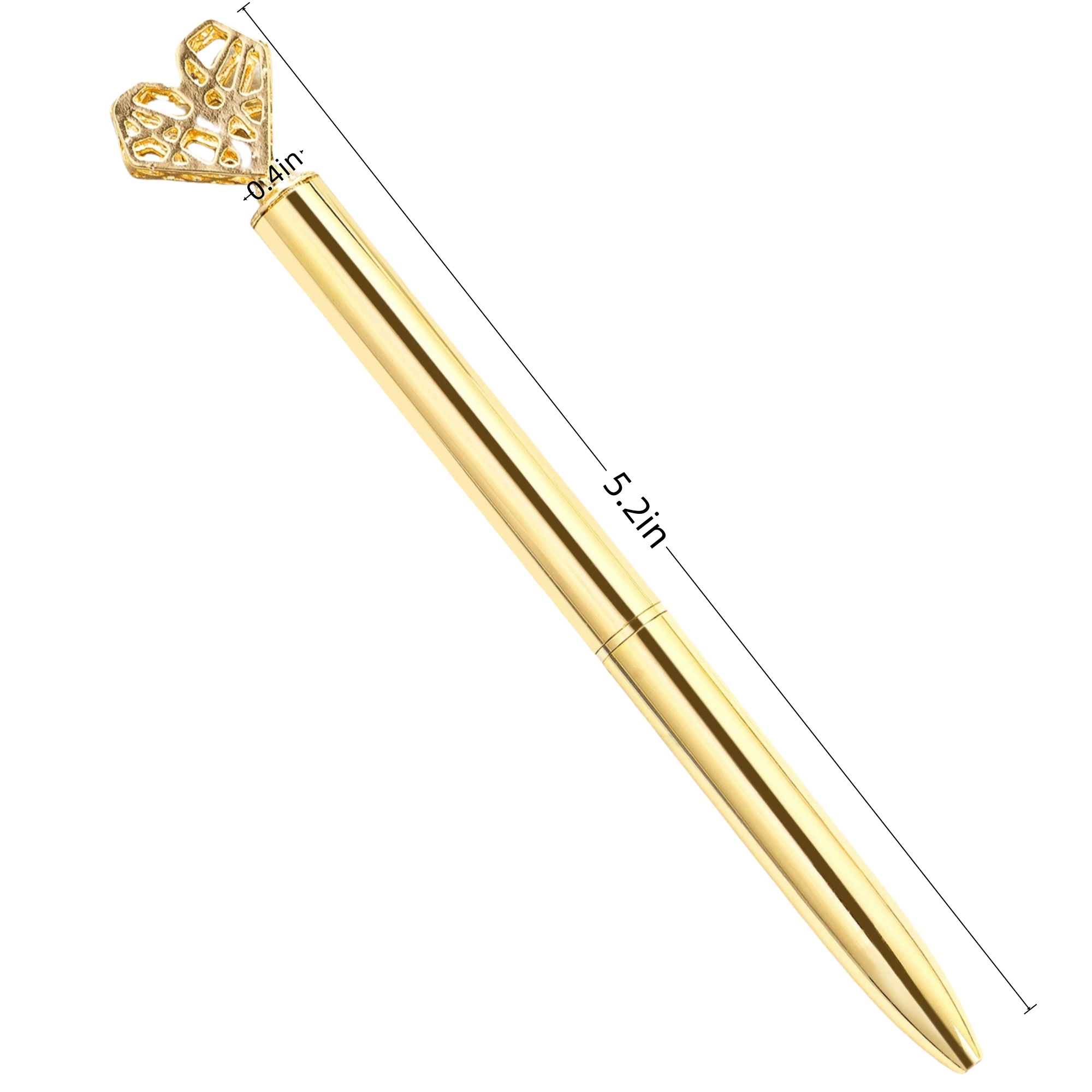 Heart-shaped custom metal ballpoint pen 3