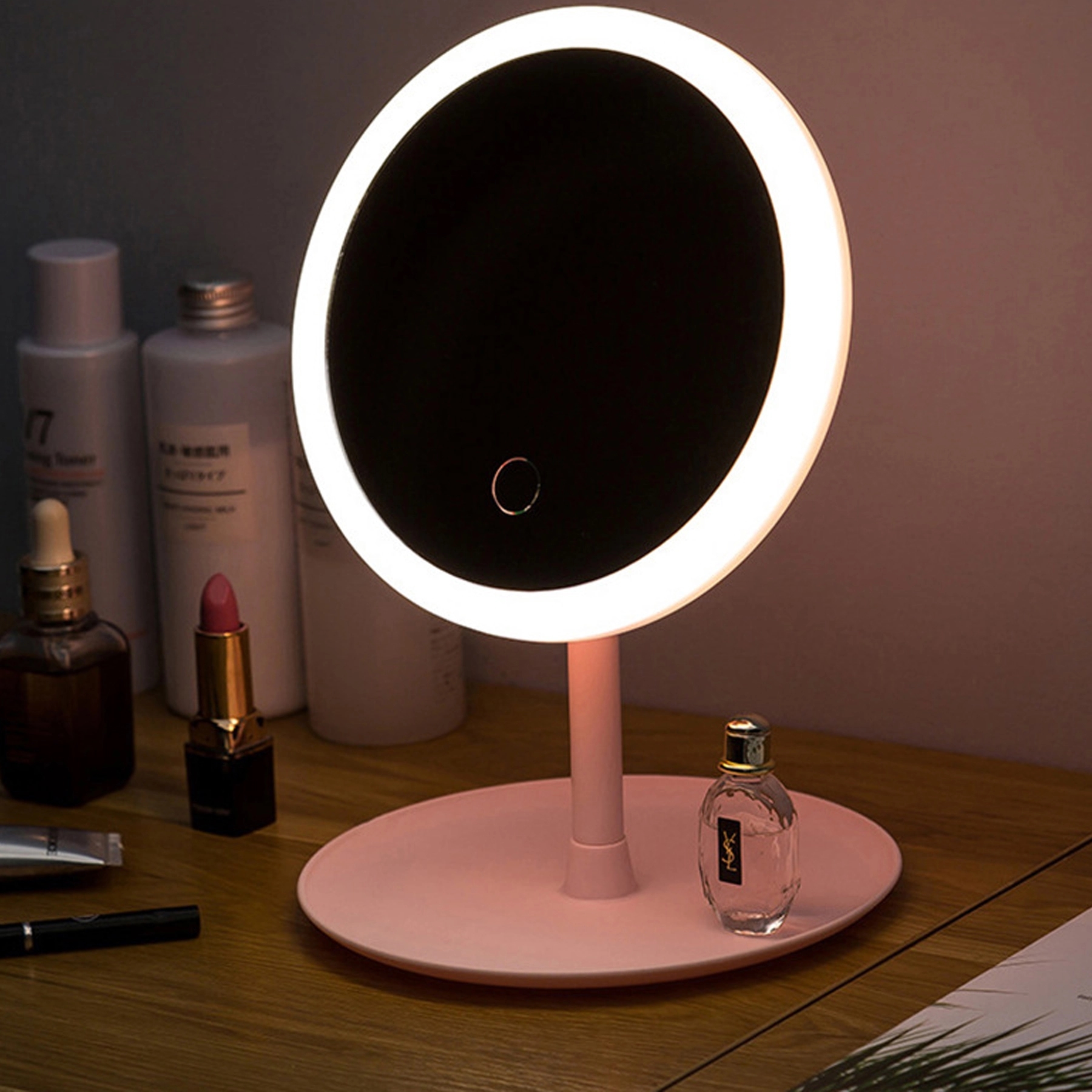Vanity Make Up Mirror with LED Lights, Touch Screen 3