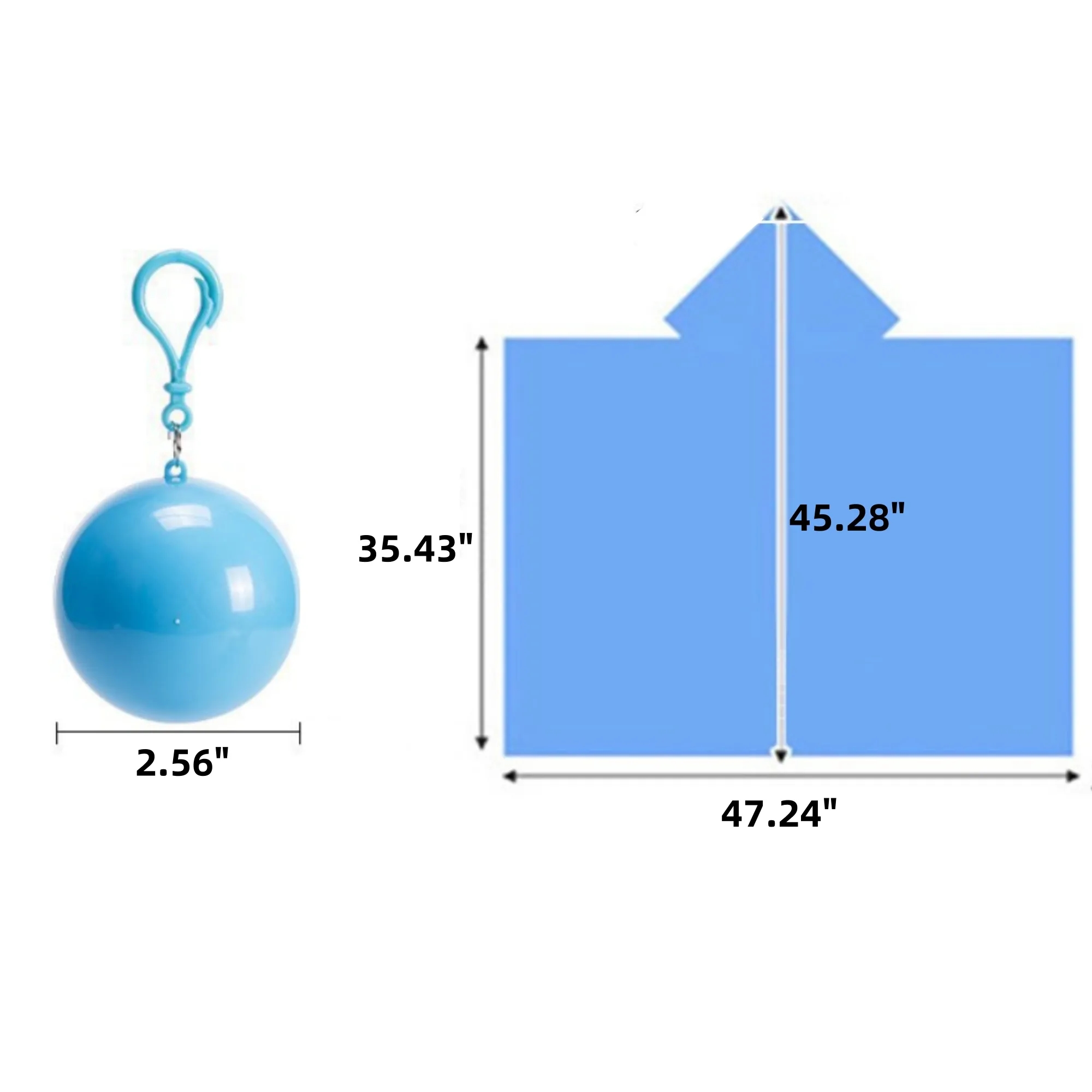 Portable Disposable Raincoat Ball 1
