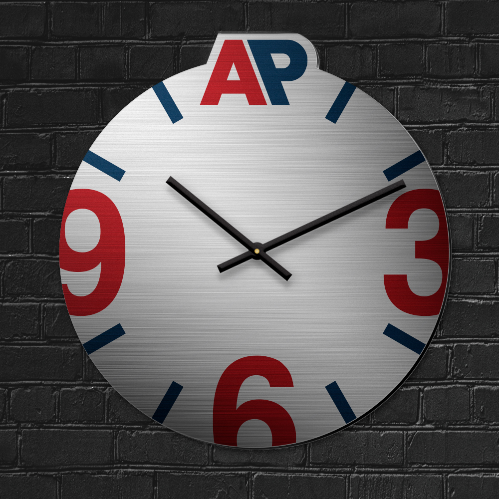 Custom Aluma-Tech Wall Clock with Full Colour Imprint