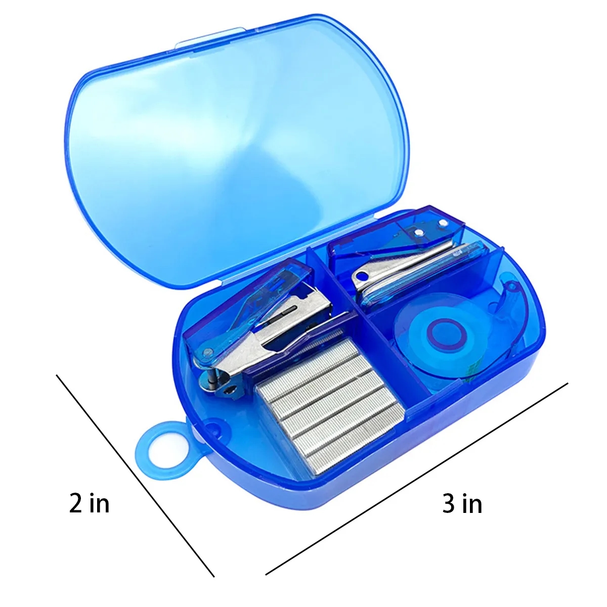 Basics Office Supplies Desk Accessories Kit Stapler Set Tape 2