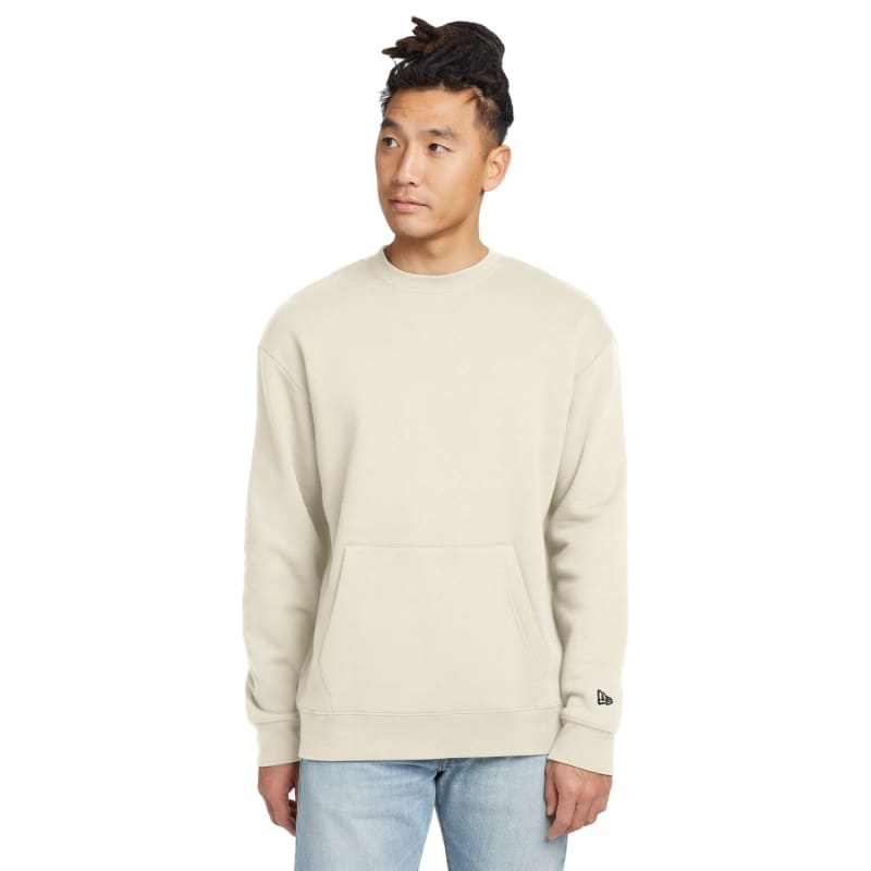 New Era Heritage Fleece Pocket Crew, custom hoodie or sweatshirt with logo imprint 3
