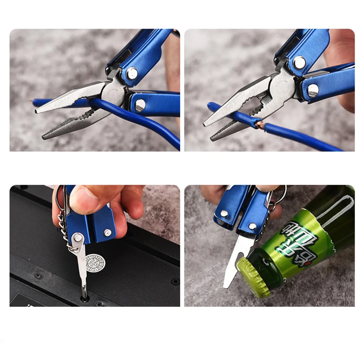 Folding Pliers Functional Pocket Multitool With Flashlight 4