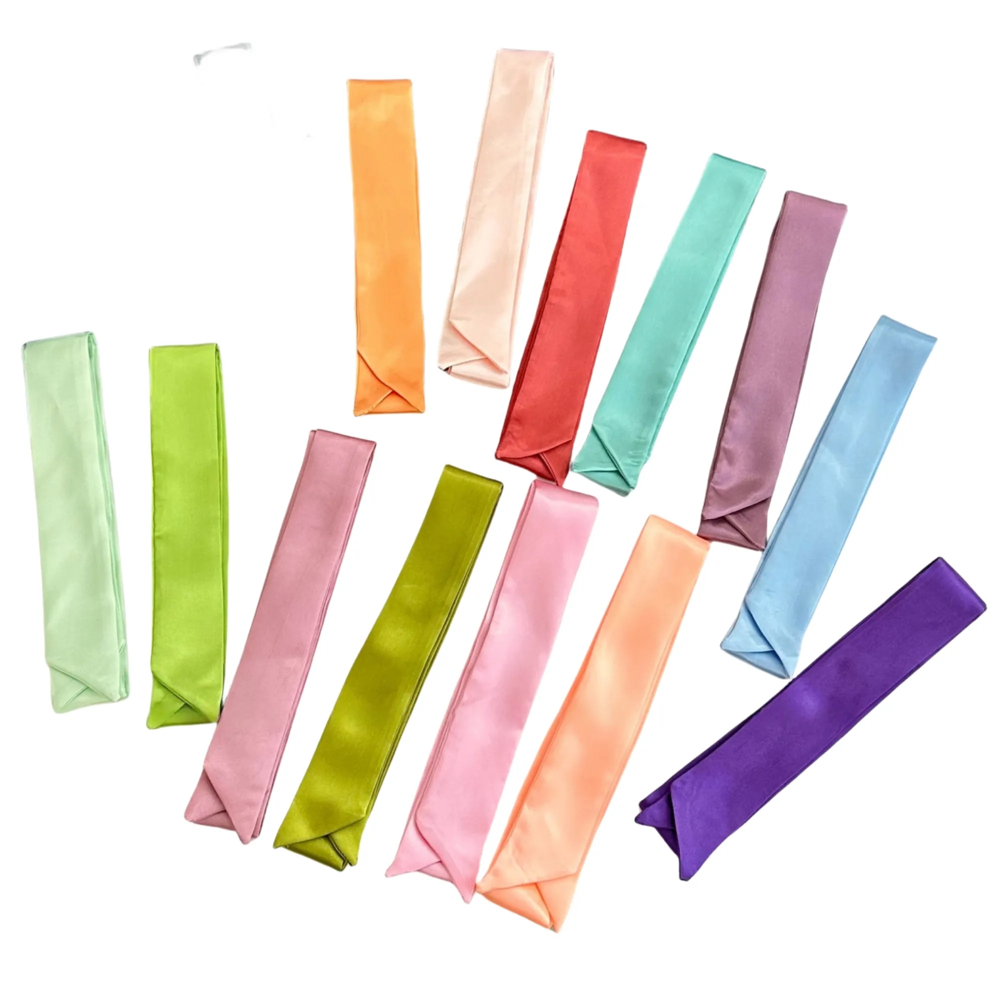 Elegant Long Scarf: Versatile Neckwear & Hair Accessory 4