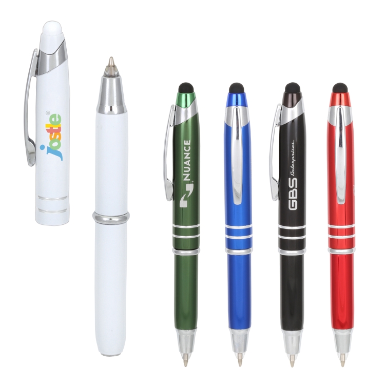 LED Light+Stylus Metal Ballpoint 2