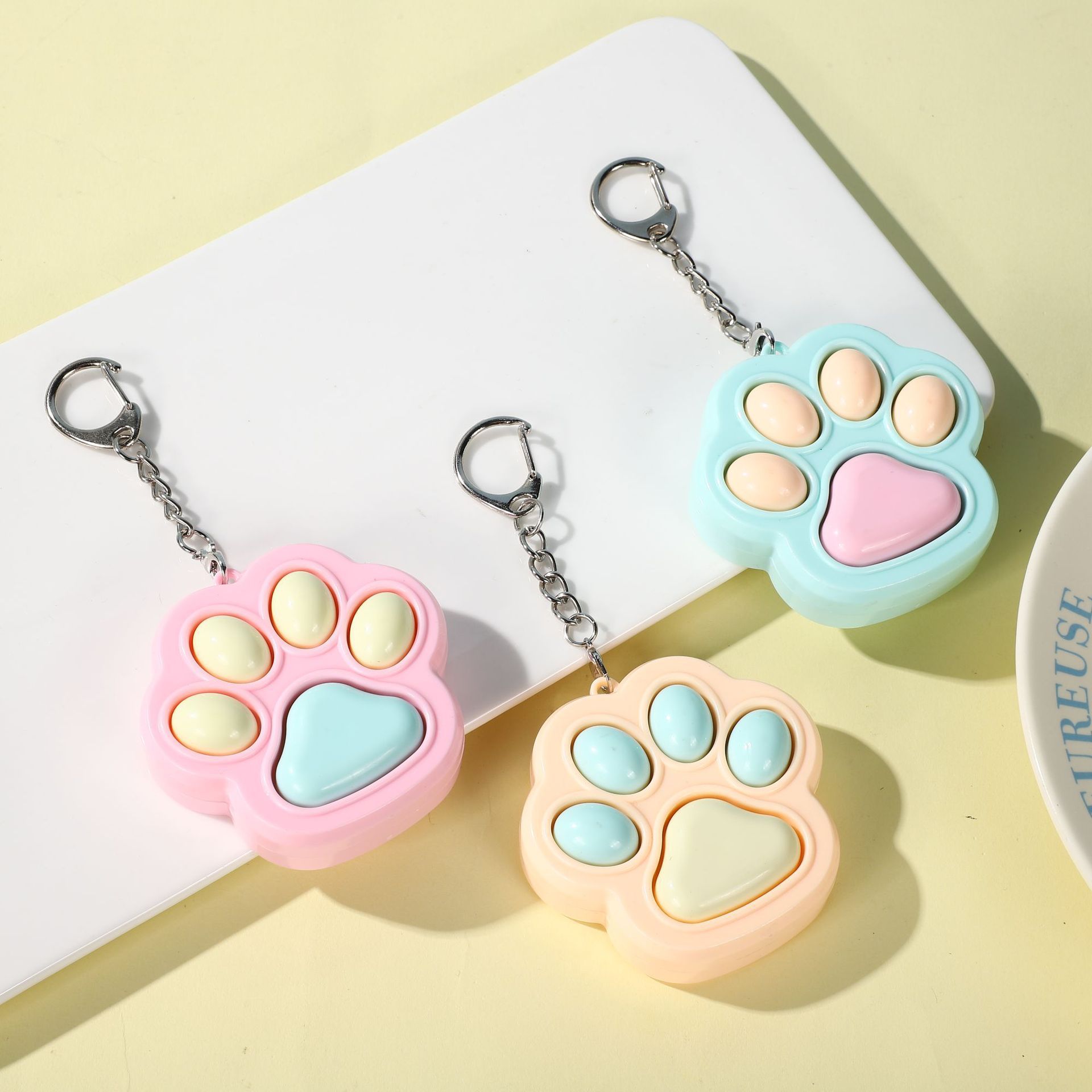 Cat Paw Keychain Fidget Keychain 5