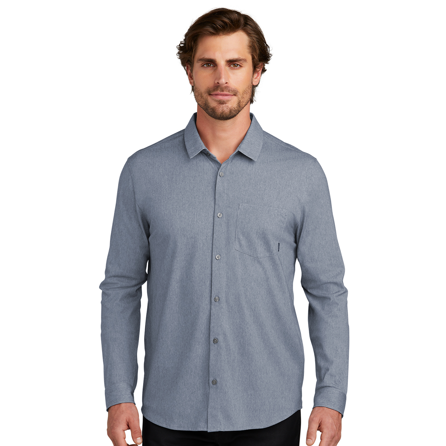 OGIO® Open Collar Long Sleeve Shirt 5