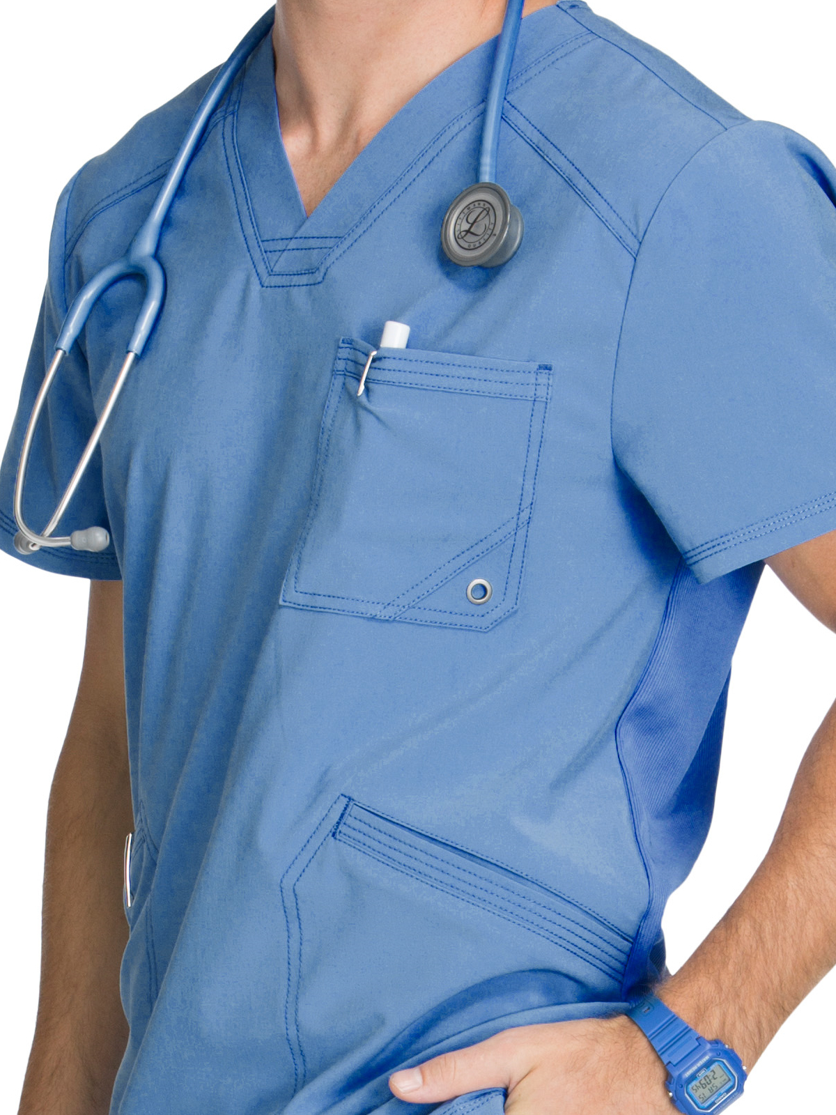 Infinity - Men's 3-Pocket V-Neck Top 12