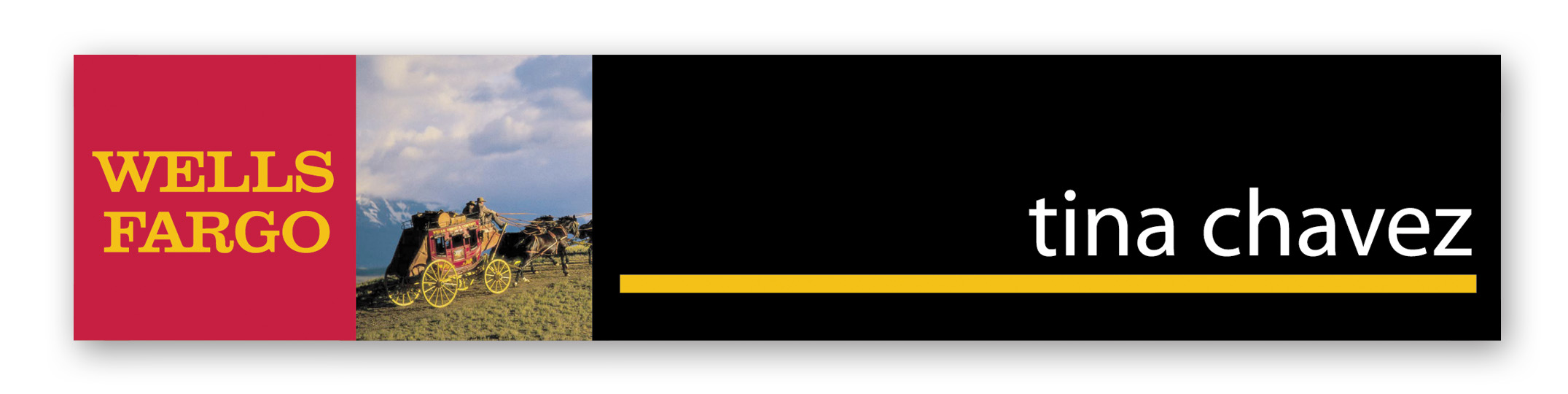 Nameplate w/Square Corners (10"x2") Rectangle 3