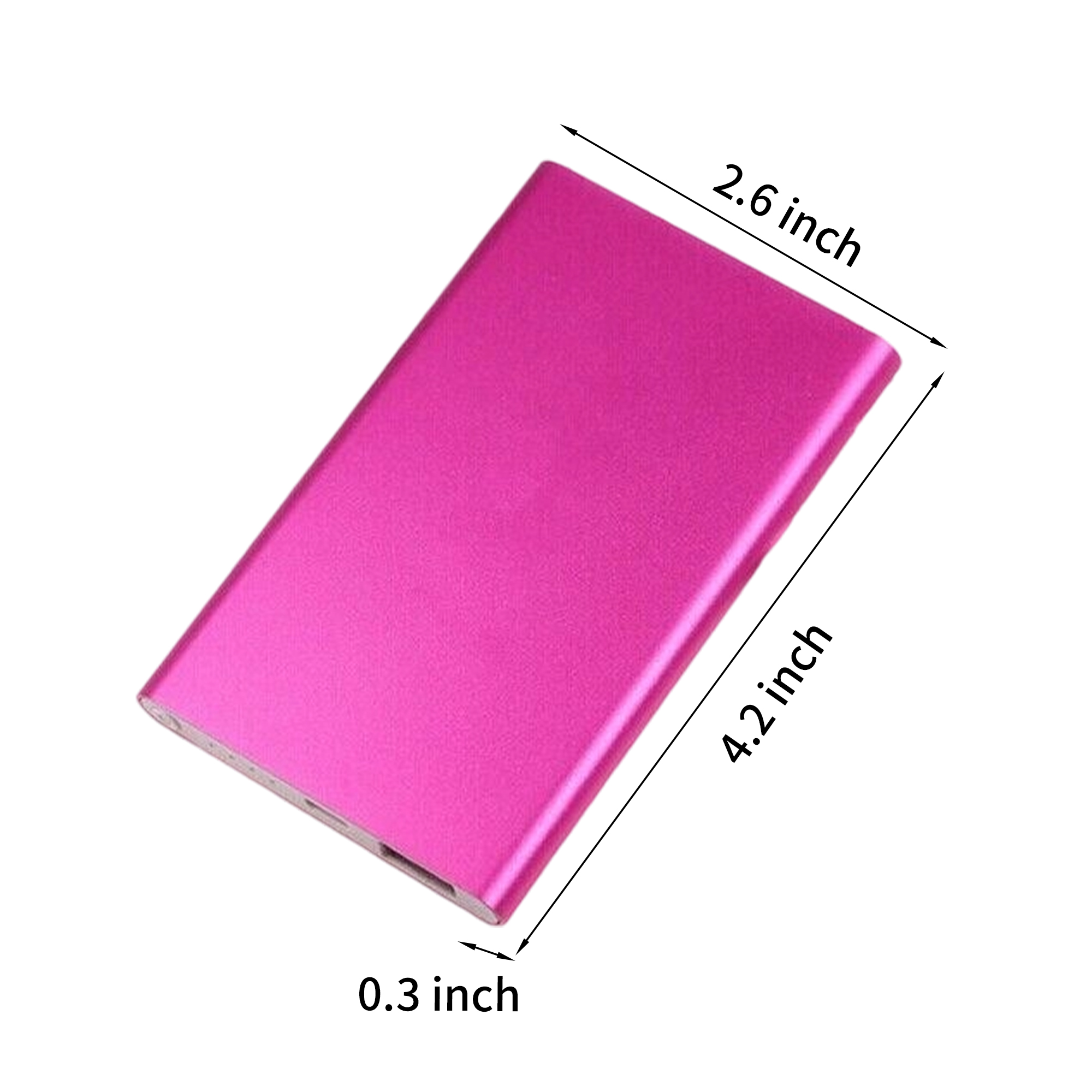 5000 mAh Ultra Slim Aluminum Portable Power Bank 3