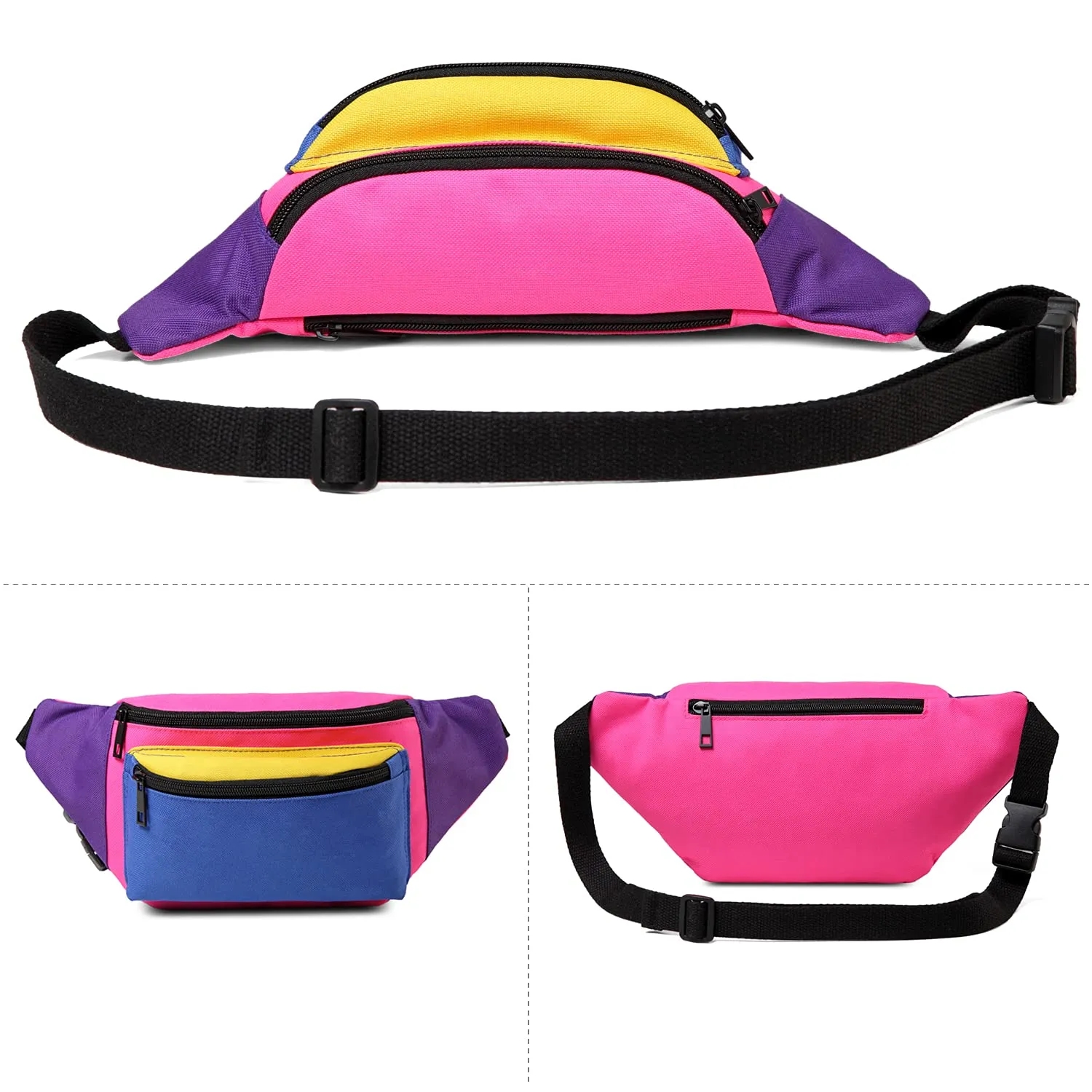 Neon Waist Fanny Pack for 80s Costumes 7