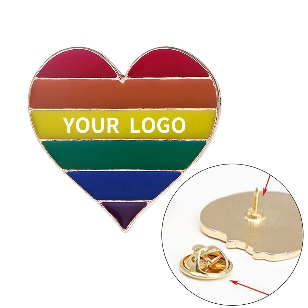 Colorful Pride Support Pin for Festivals and Events 3