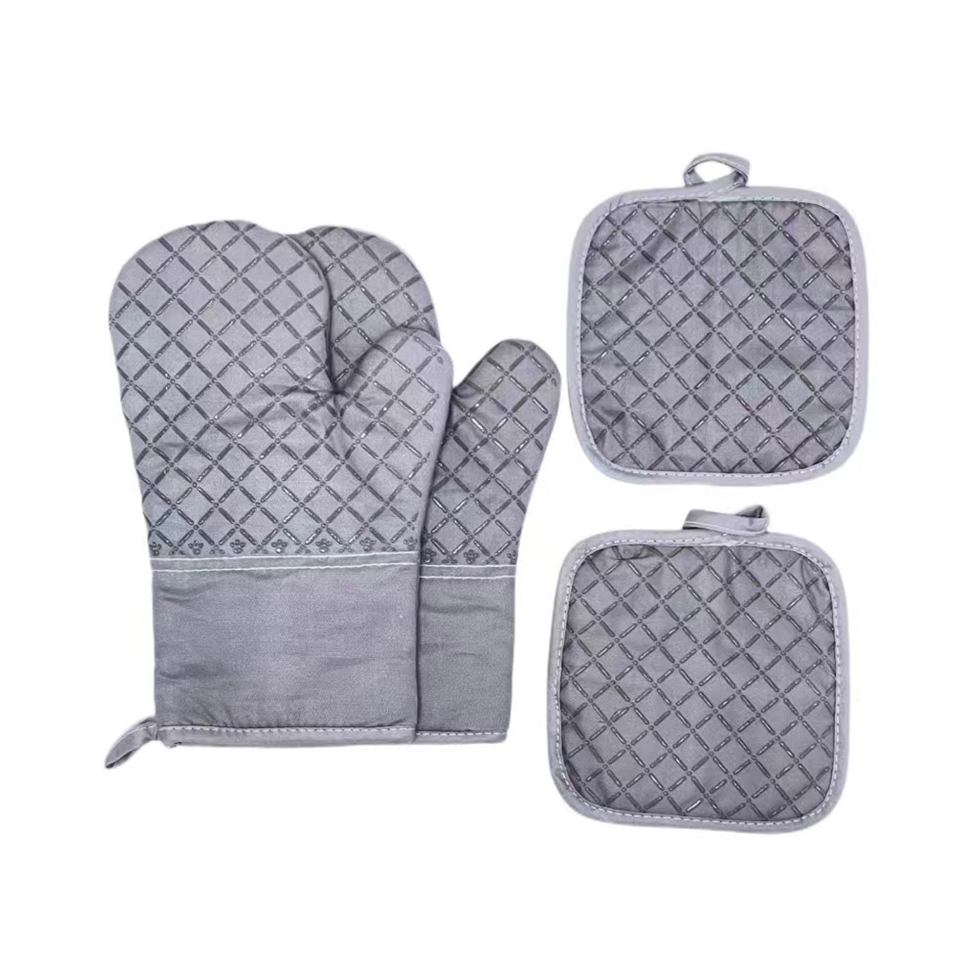 Oven Mitts And Pot Holders 4pcs Set 2