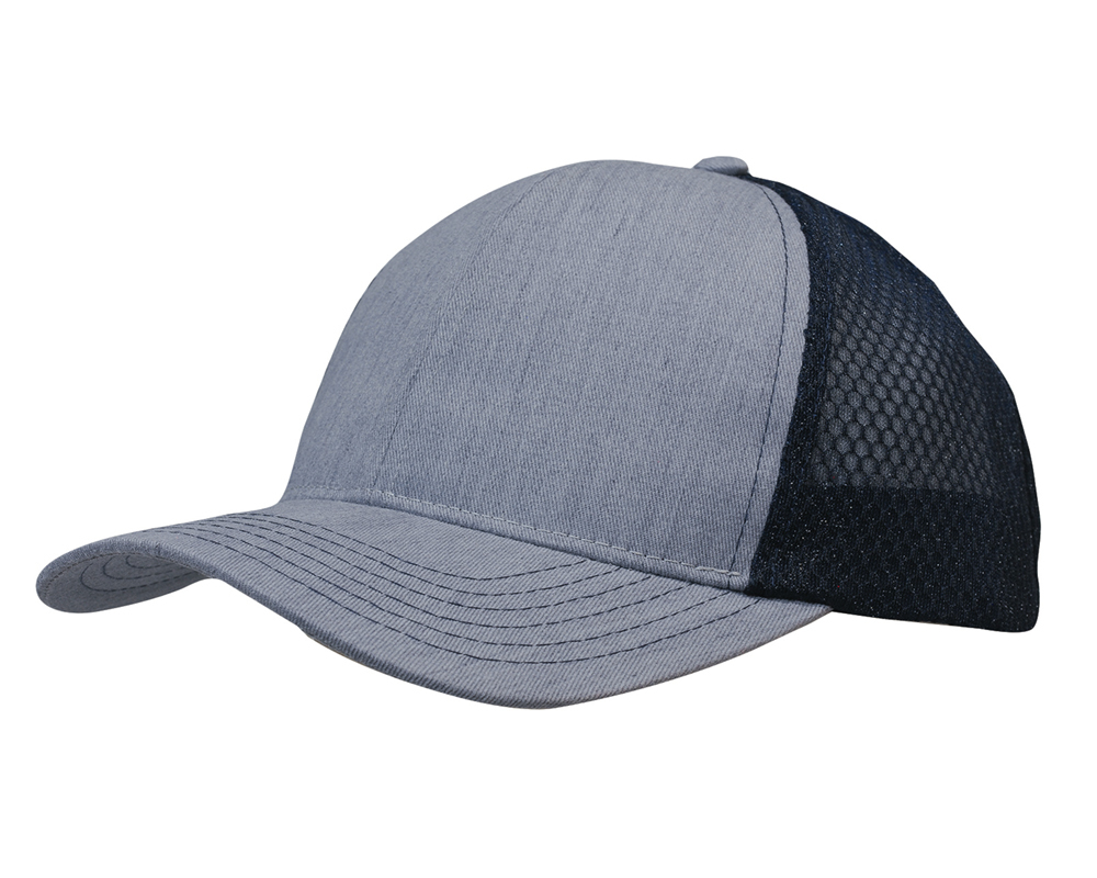 Light Brushed Poly Cotton Marle with honeycomb mesh 6