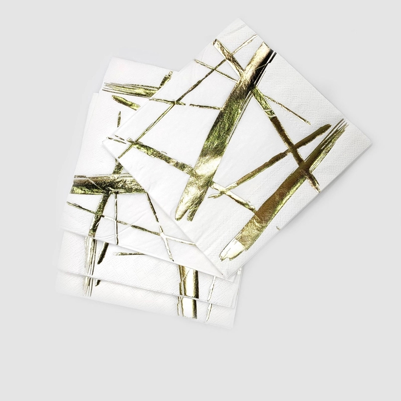 Custom Gold Stamping Disposable Paper Napkins 6