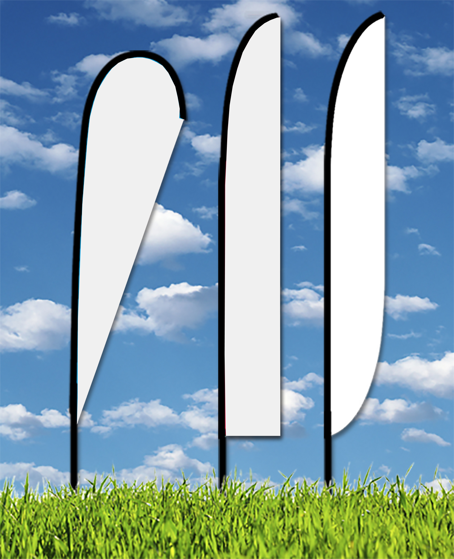 Zoom 6 Flag w/ Stand - 19.7ft Double Sided Graphic 2