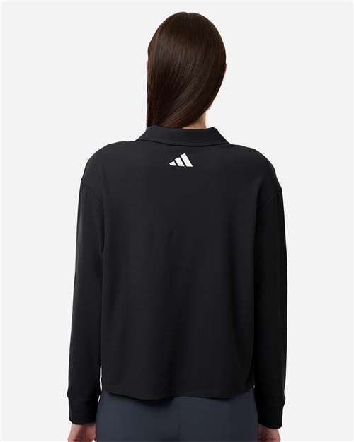 Women's Beyond Long Sleeve Loose Polo - A1008 23