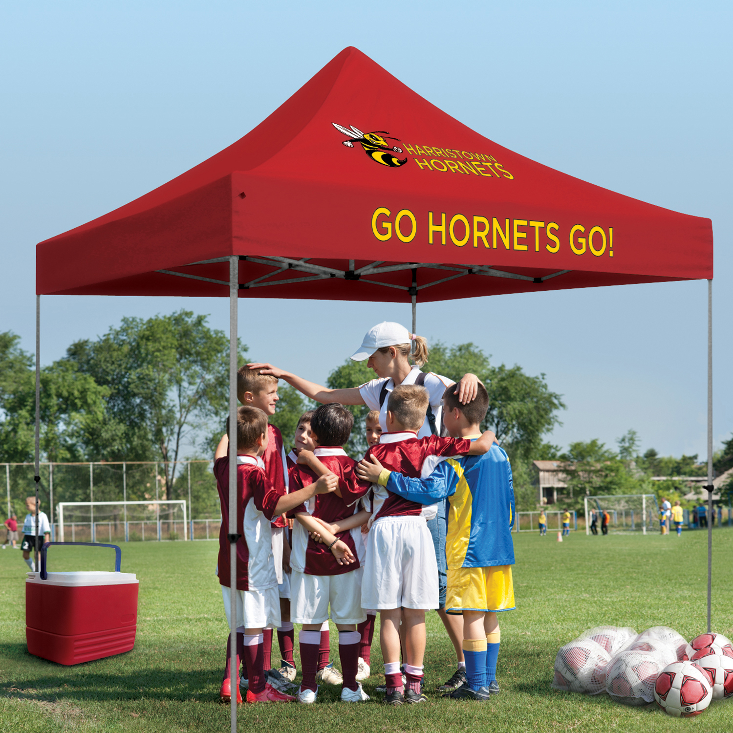 10' Deluxe Tent Kit (Full-Color Imprint, 2 Locations) 17