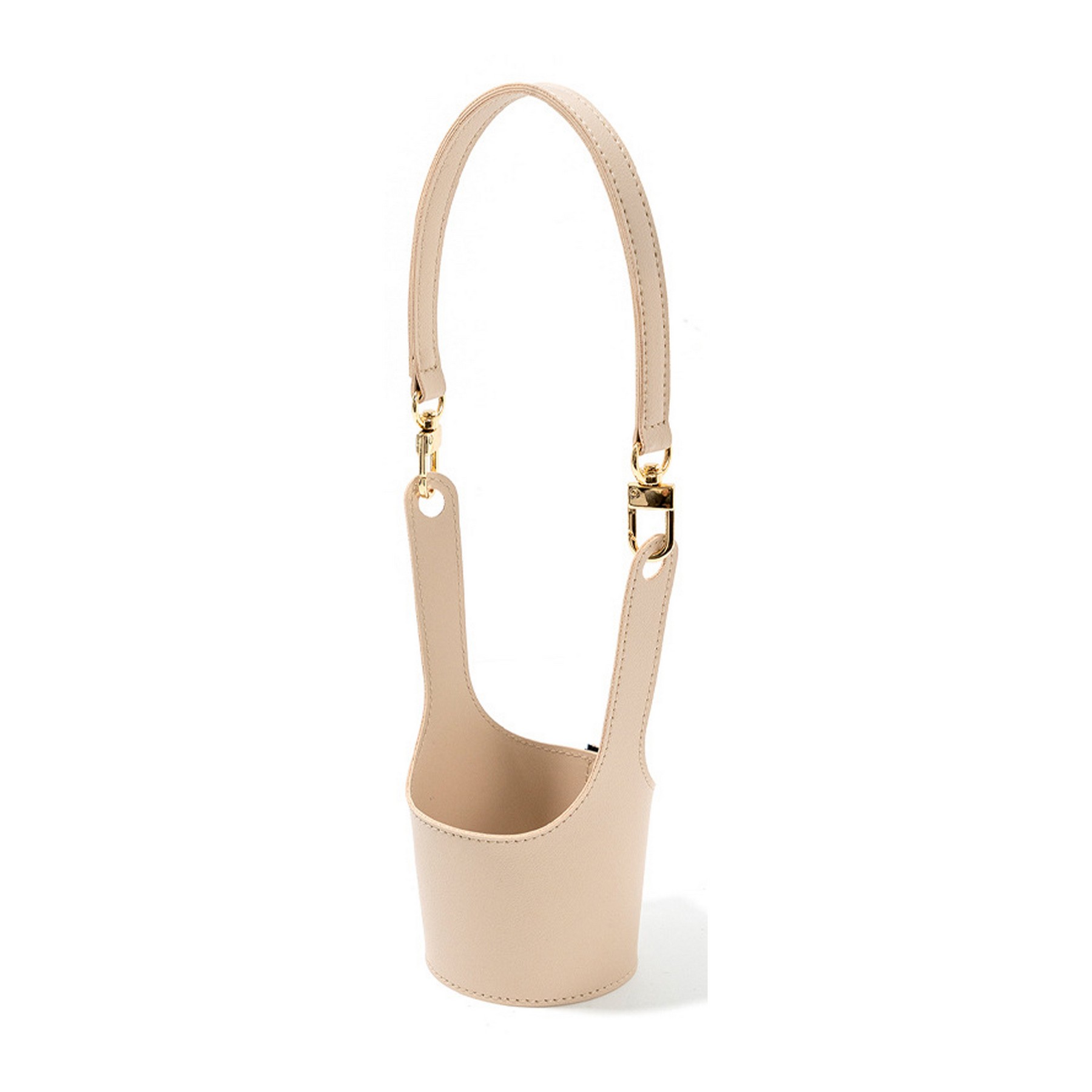 Leather Cup Holder In Hand 5
