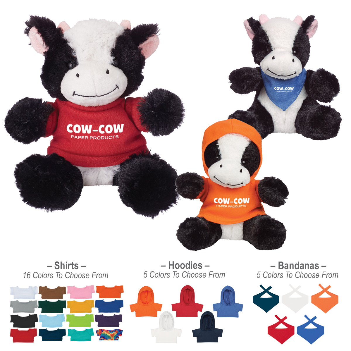 6" Cuddly Cow 7
