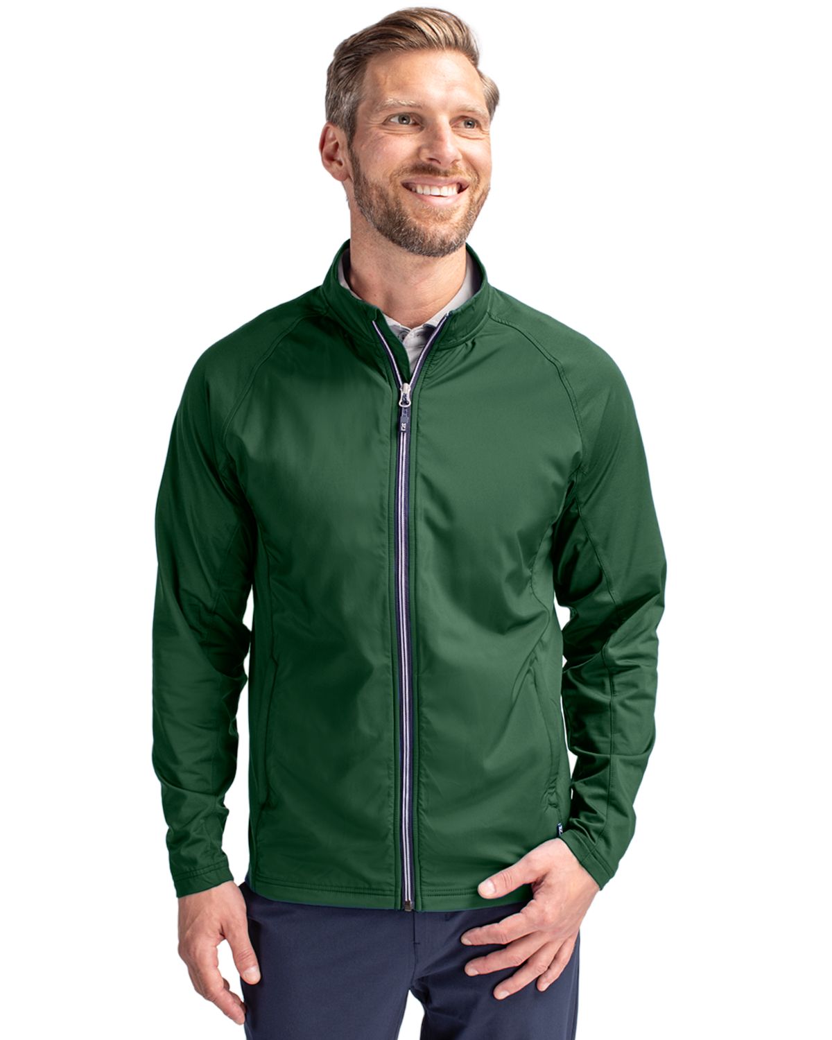 Cutter & Buck Adapt Recycled Soft Knit Stretch Mens Hybrid Full Zip Jacket 28