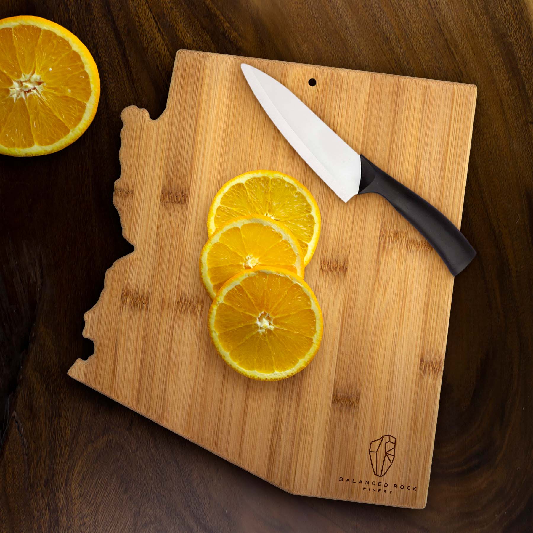 Arizona State Shaped Bamboo Serving and Cutting Board 4