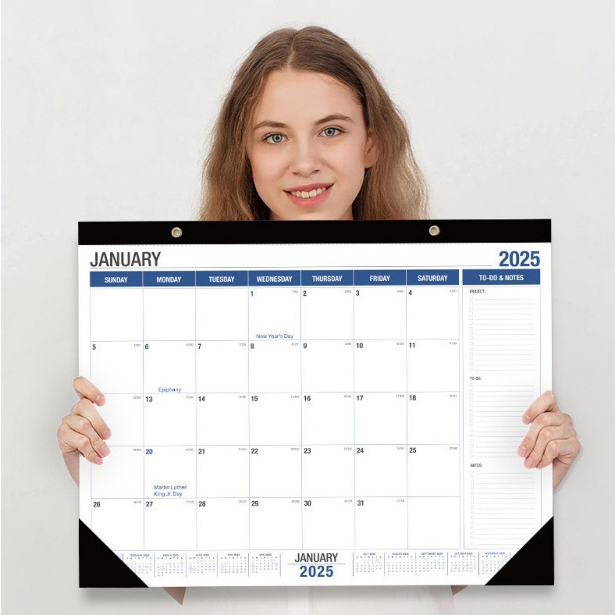 18 Months 17"*12" Wall Calendar From Jan 2025 To June 2026 3