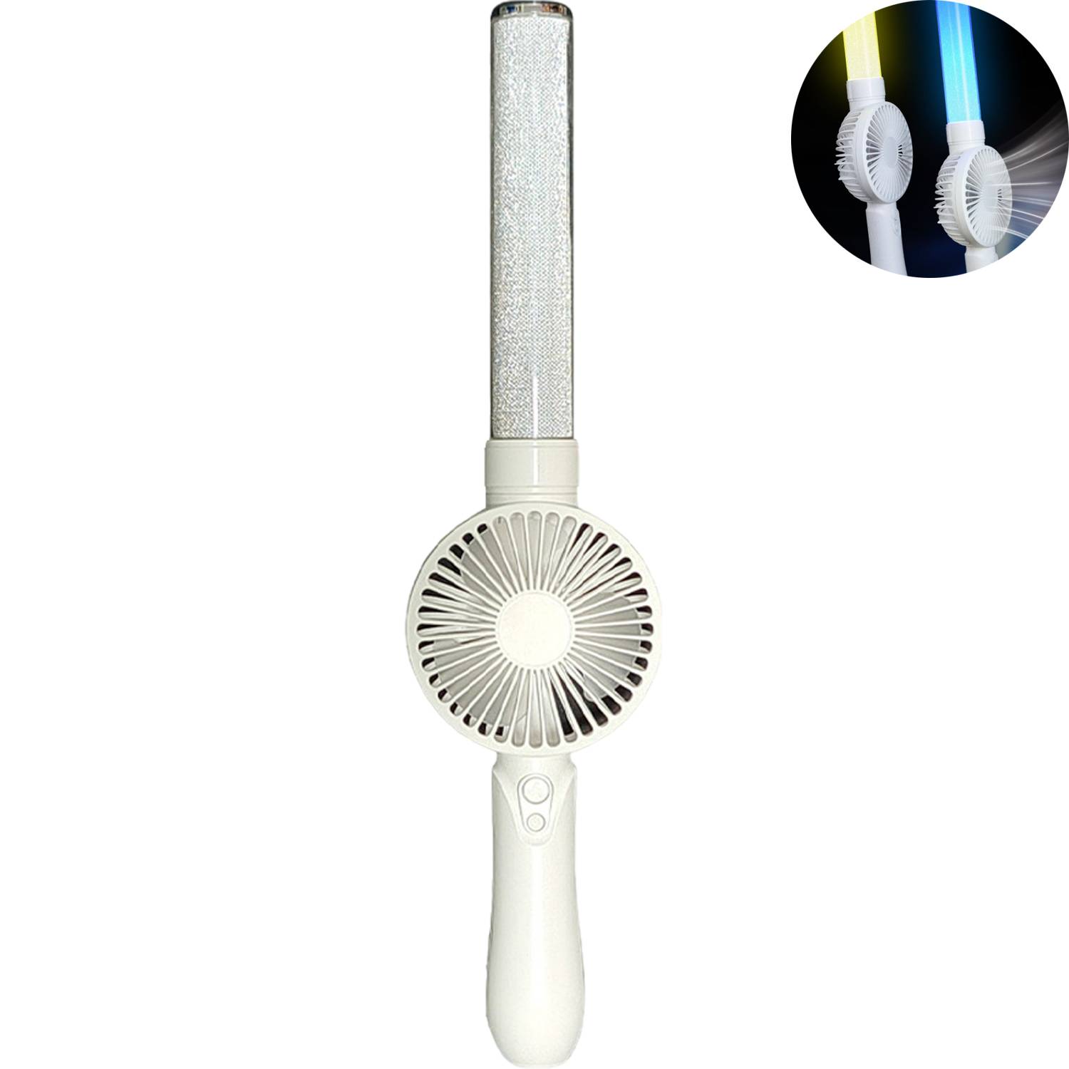 USB Rechargeable Concert LED Glow Stick w/Fan 8