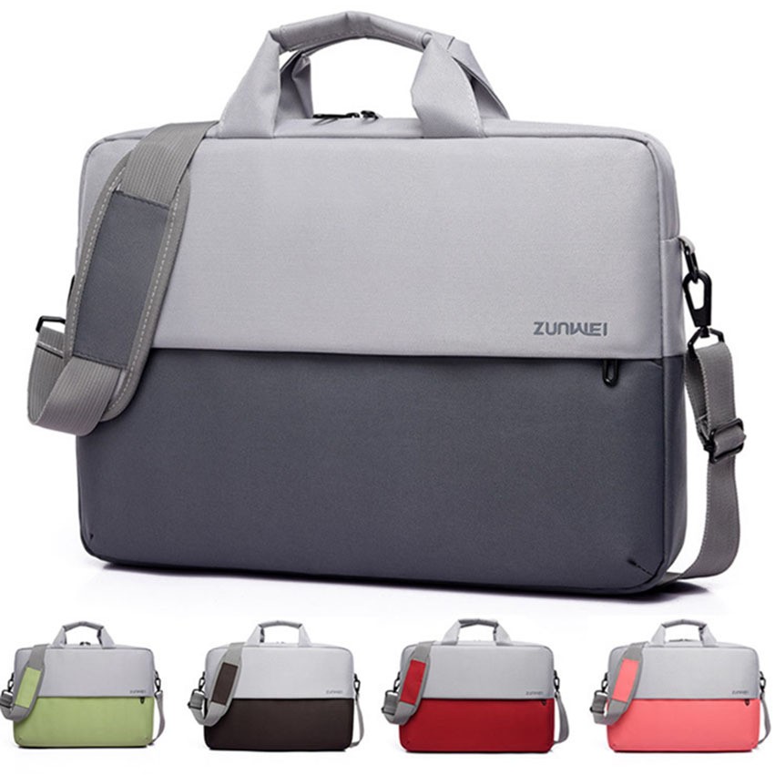 Two Color Mixing Laptop Shoulder Bag For 13-13.3 Mac Book Pro/Air,14 Inch Hp Dell Notebook 1