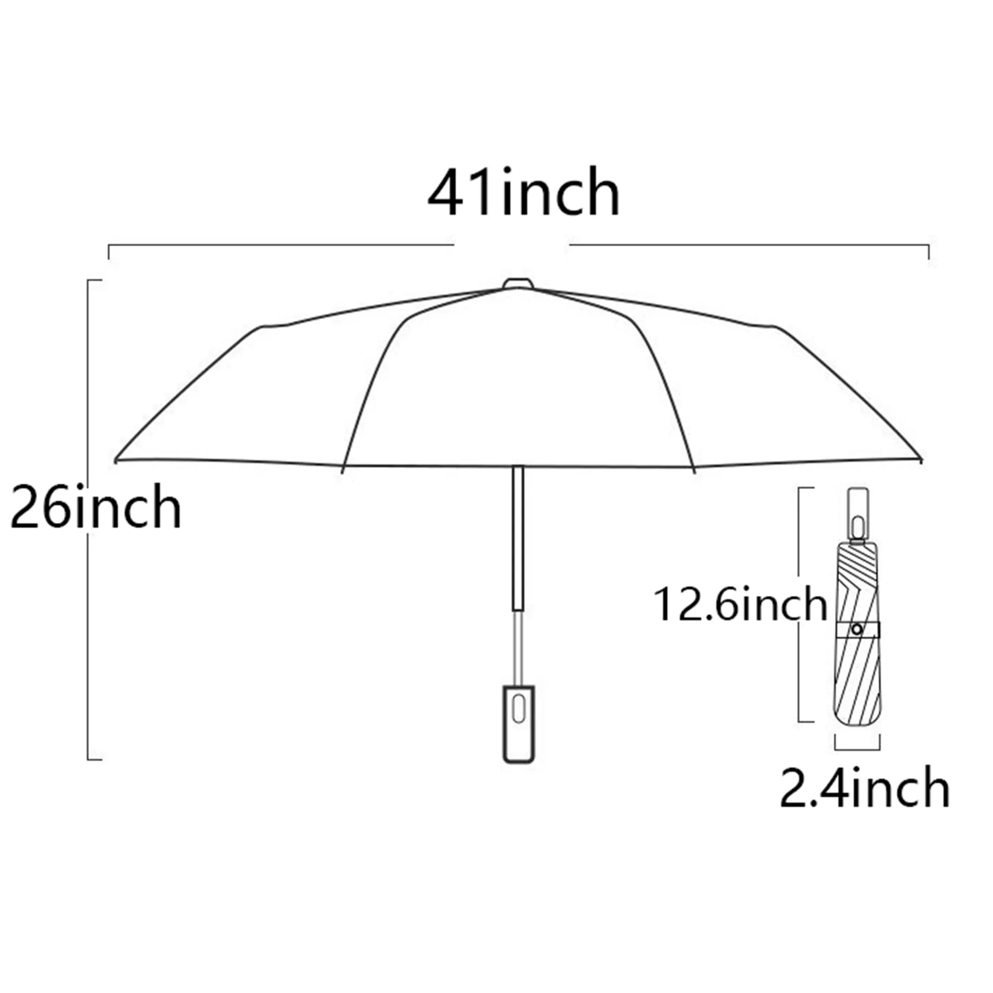 Fully automatic portable foldable umbrella 2