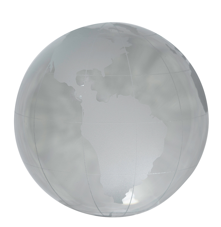 Crystal Globe Paperweights 5