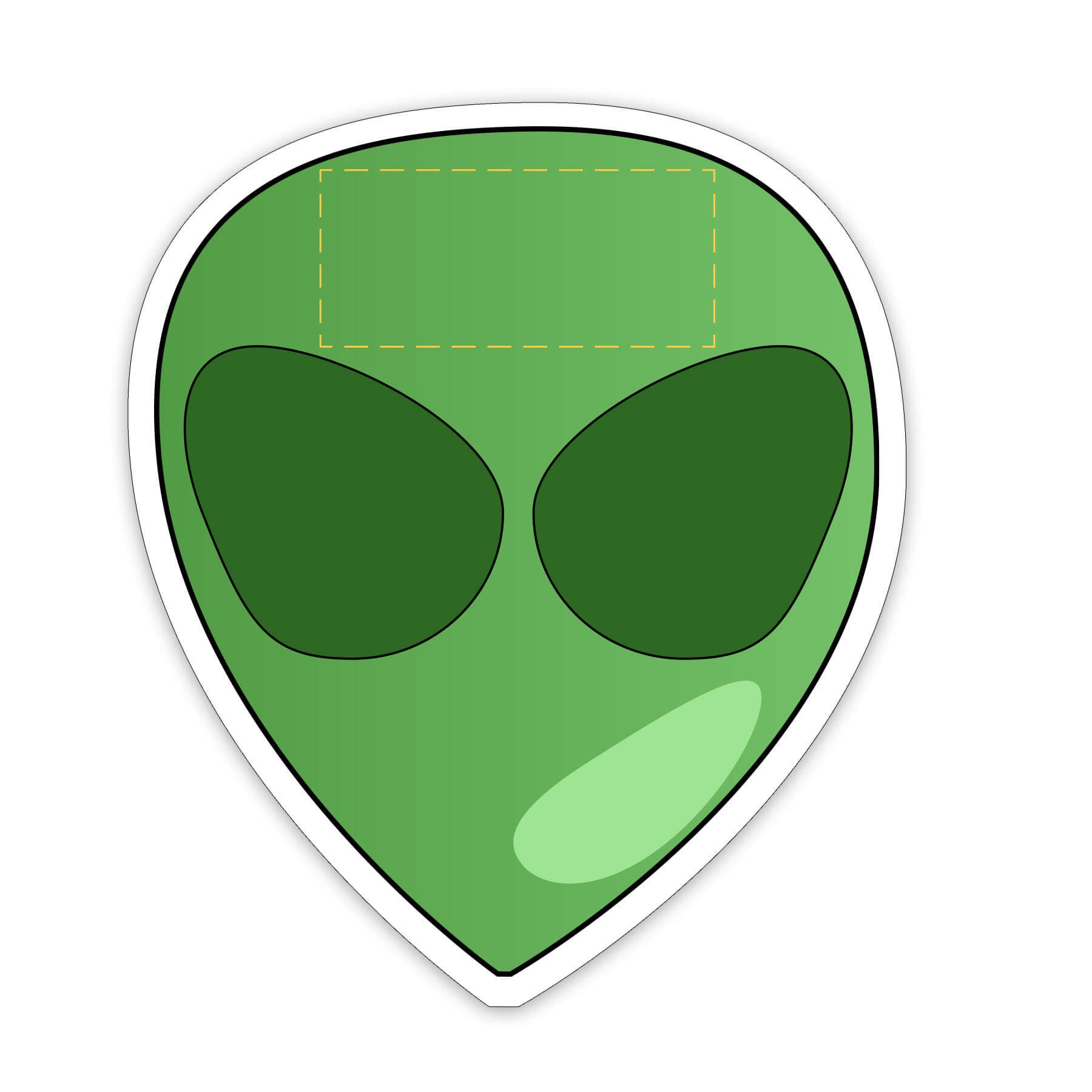 Alien Shaped NoteKeeper™ Magnet 20 Mil 3