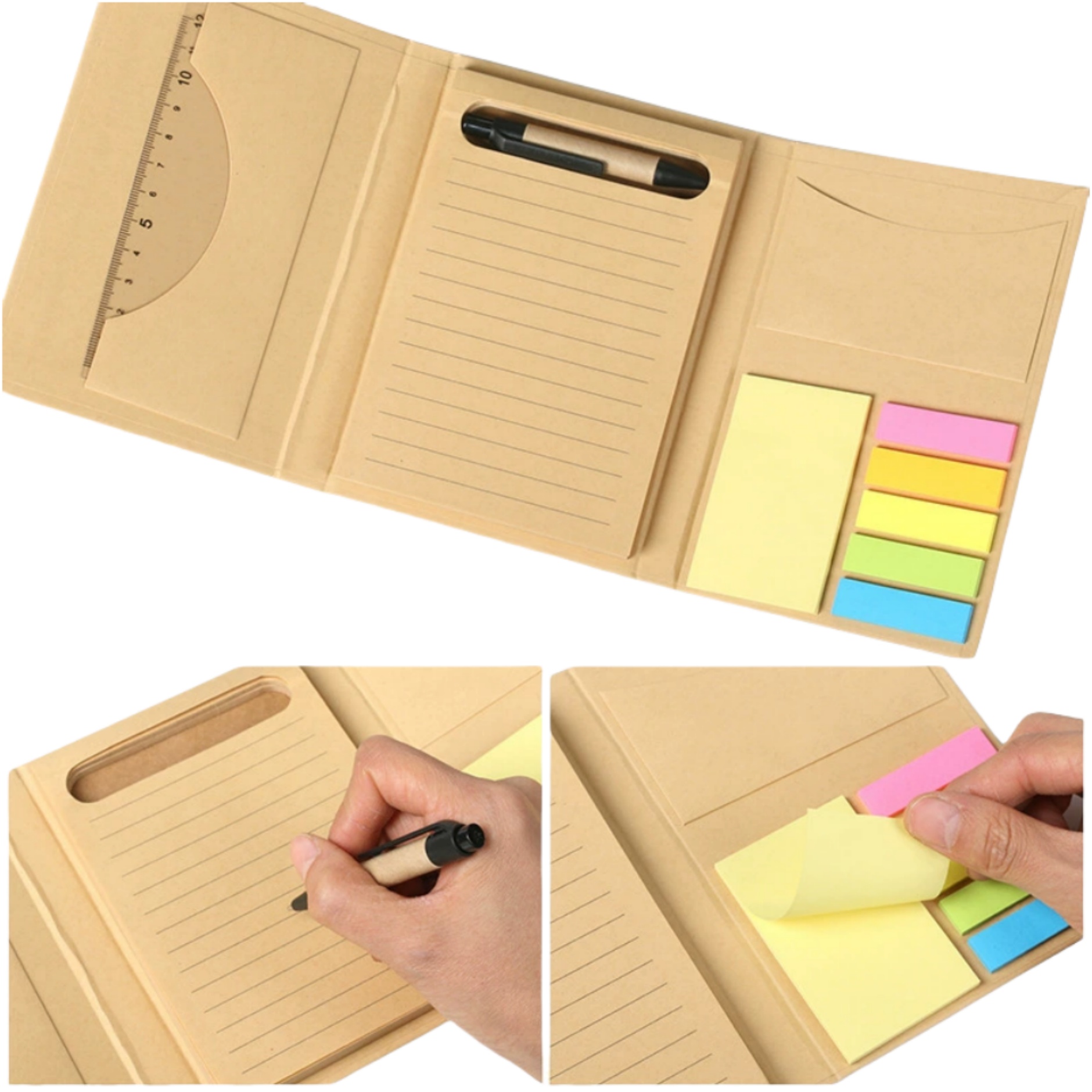 Eco Friendly Flat Sticky Notes Set 6
