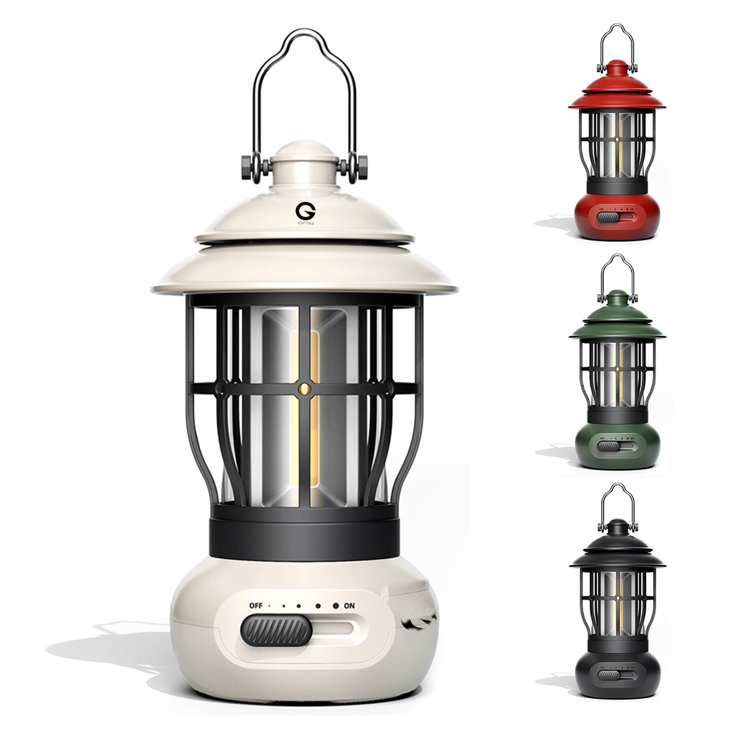 Vintage Camping Lantern Rechargeable 1