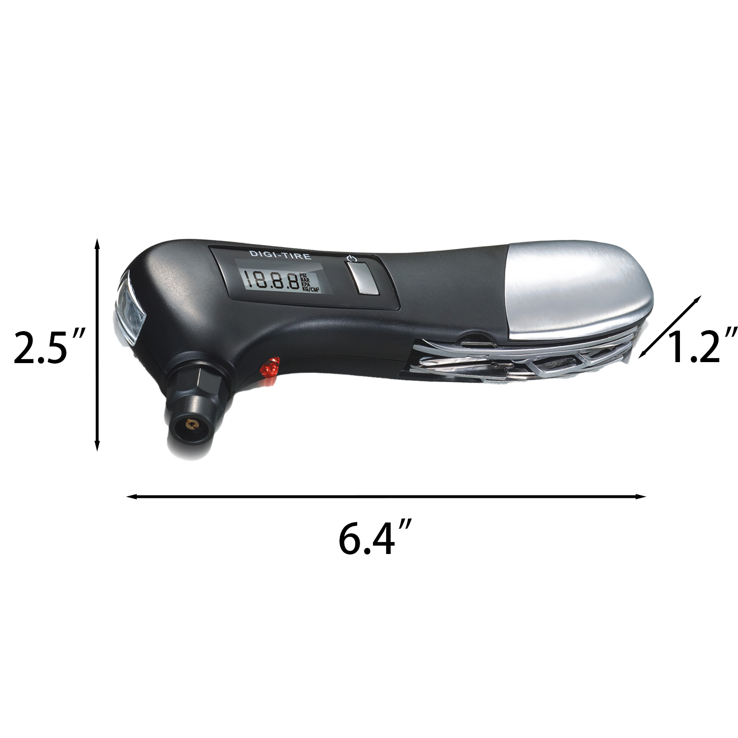 10 In 1 Multi Digital Flashlight Tire Pressure Gauge 3