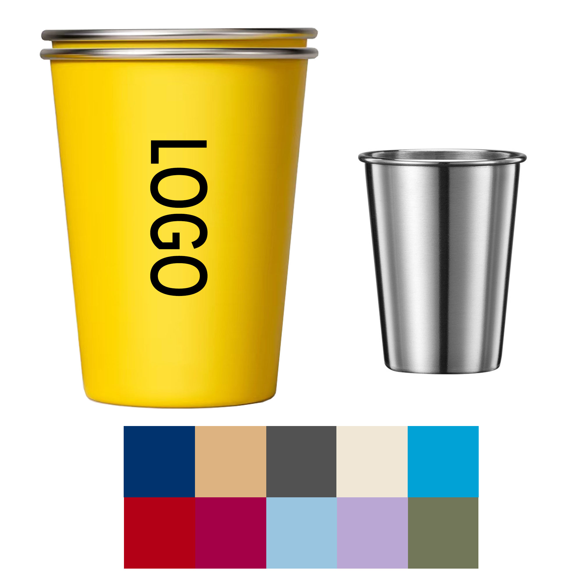Lightweight Stainless Steel Cup Pint 2