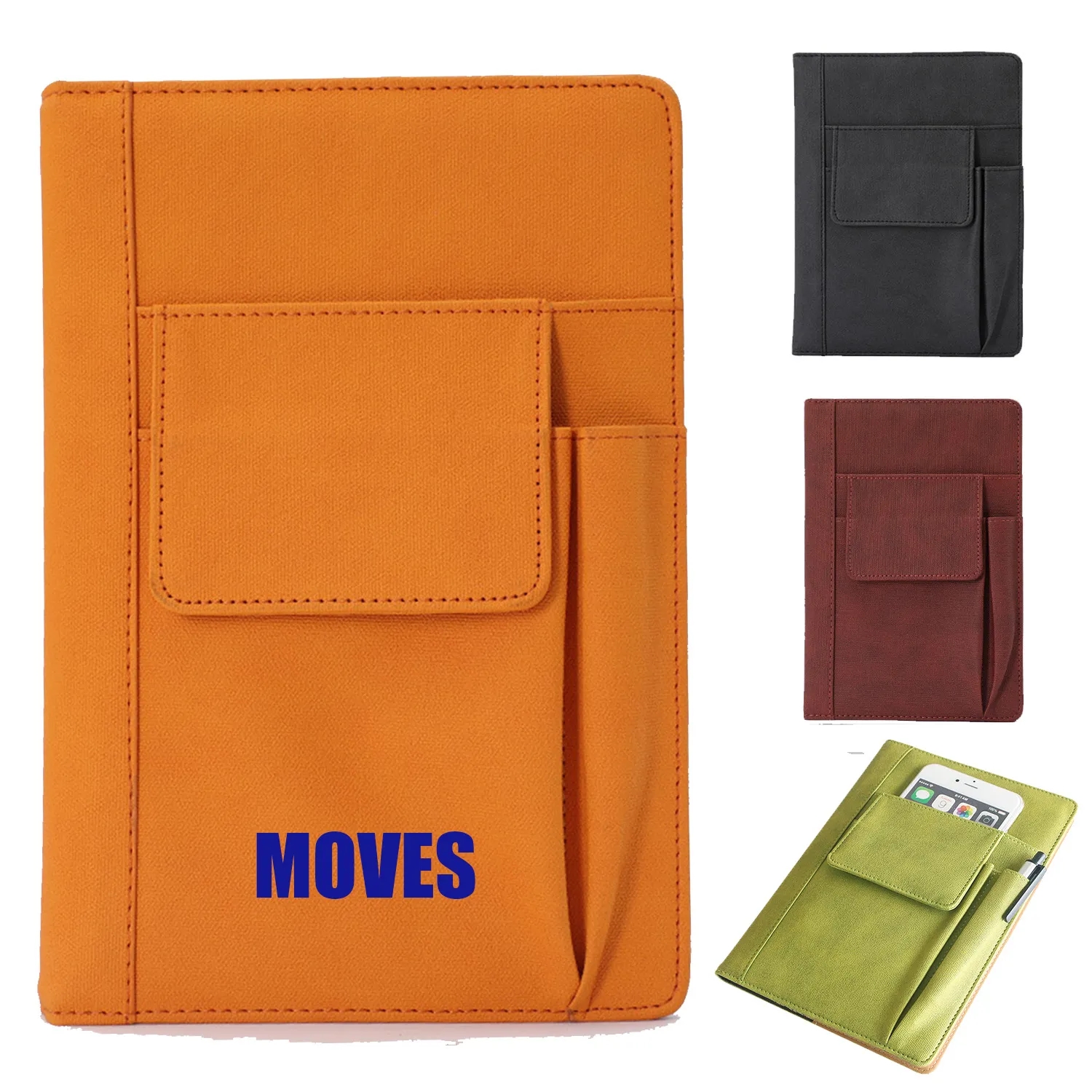 Multi Pocket Pu Leather Notebook 3