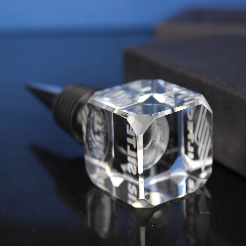 Crystal Square Wine Stopper 7