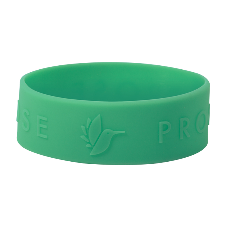 1/4" Rush Embossed Silicone Wristband 2