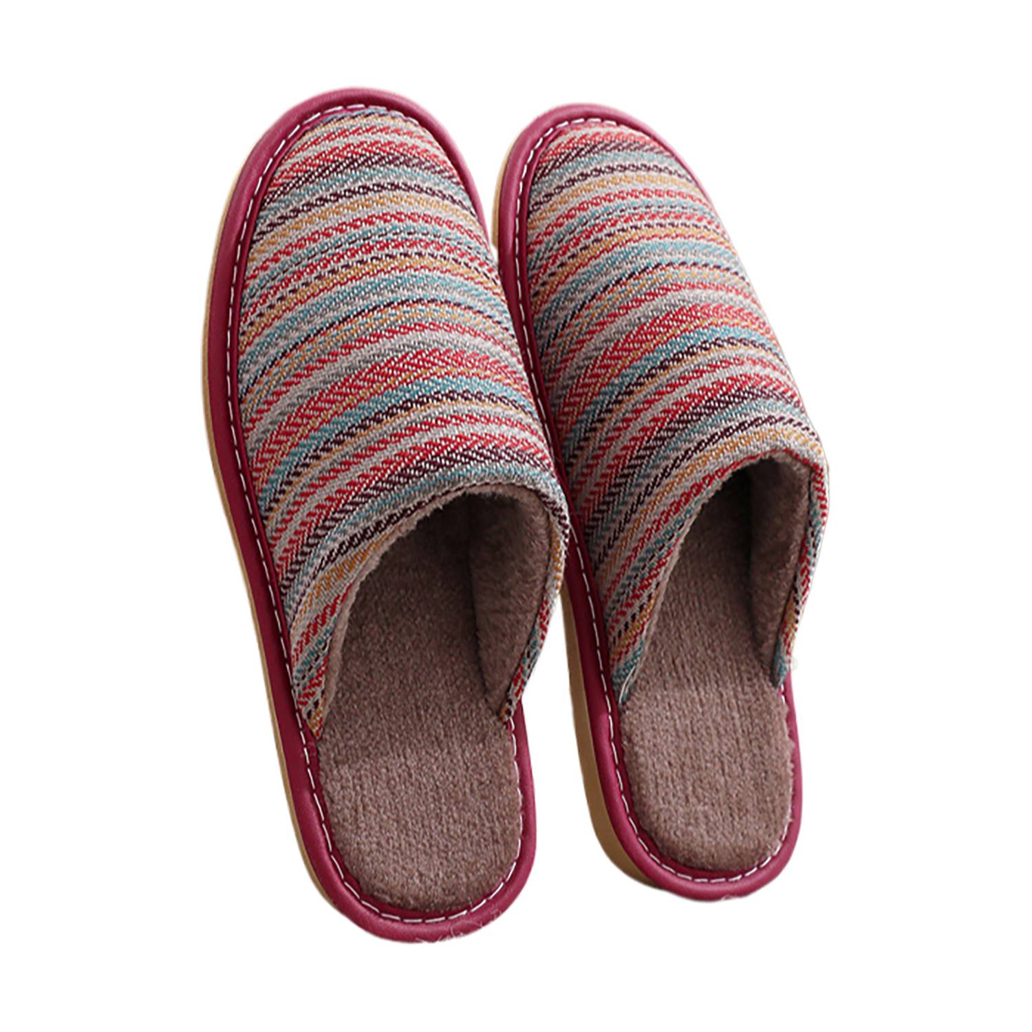 Winter Warm Thick-Soled Non-Slip Cotton Slippers 4