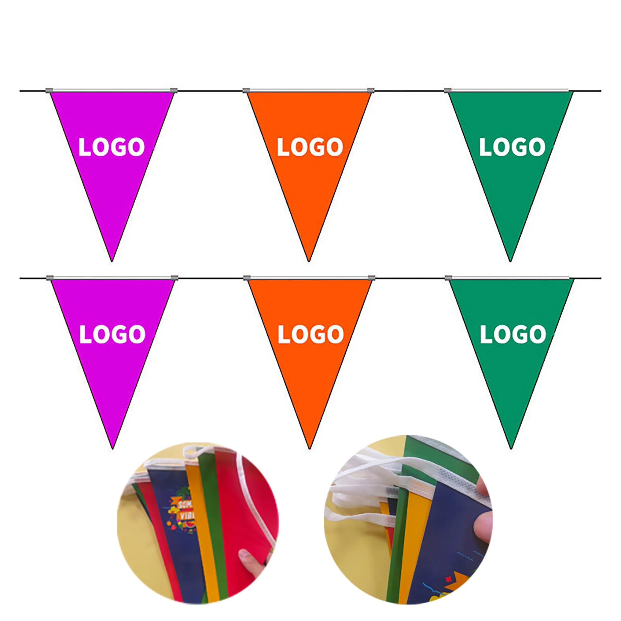 PVC Triangular Pennant String 3