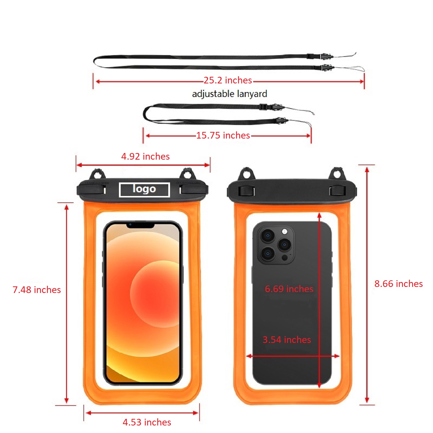 IPX8 Waterproof Phone Pouch with Lanyard 7