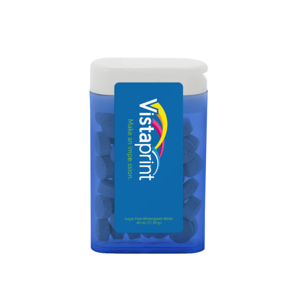 1 1/2" x 2 1/2" Rectangular Flip-Top Mint Dispenser 11