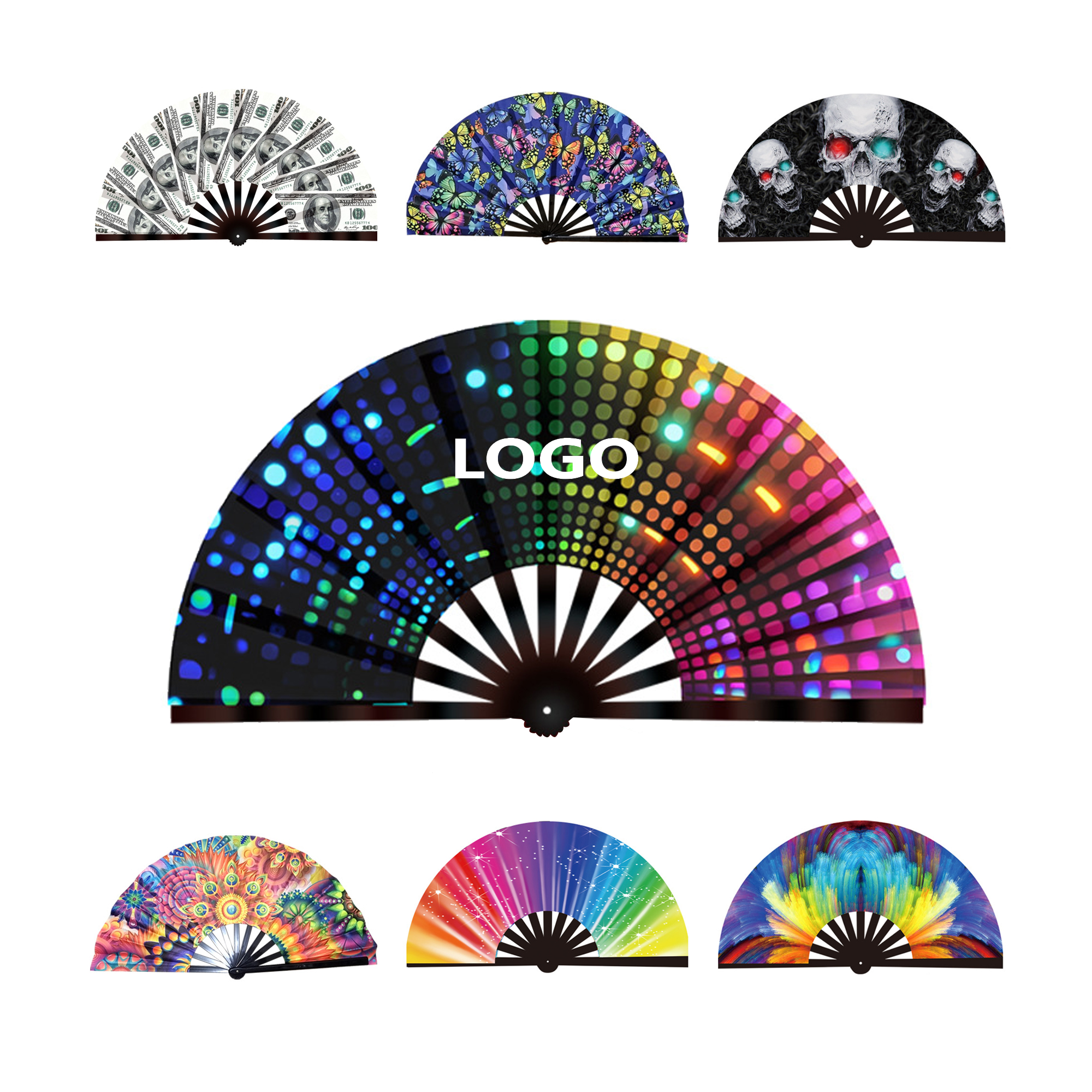 Folding Hand Rave Fan 3